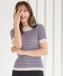 KOBE LETTUCE | マルチカラーハイネックリブニット(ニット/セーター)