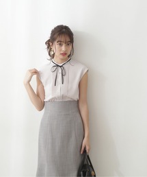 PROPORTION BODY DRESSING | 【美人百花6月号タイアップ商品】バイカラータイ付ブラウス / 1212110505(シャツ/ブラウス)