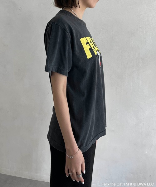 GOOD ROCK SPEED(グッドロックスピード)の「【GOOD ROCK SPEED】FELIX Tシャツ(Tシャツ/カットソー・レディース・ホワイト/ブラック・FREE)」の21枚目の写真