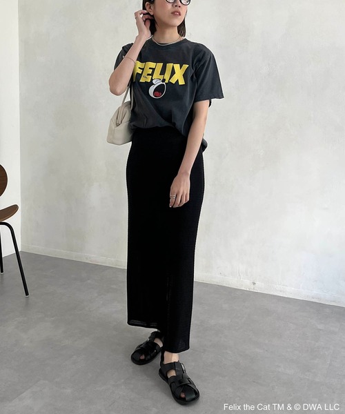 GOOD ROCK SPEED(グッドロックスピード)の「【GOOD ROCK SPEED】FELIX Tシャツ(Tシャツ/カットソー・レディース・ホワイト/ブラック・FREE)」の8枚目の写真