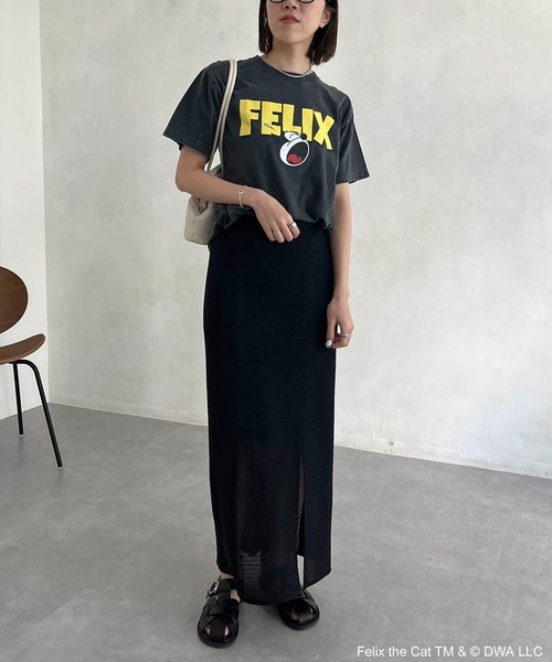 GOOD ROCK SPEED(グッドロックスピード)の「【GOOD ROCK SPEED】FELIX Tシャツ(Tシャツ/カットソー・レディース・ホワイト/ブラック・FREE)」の10枚目の写真