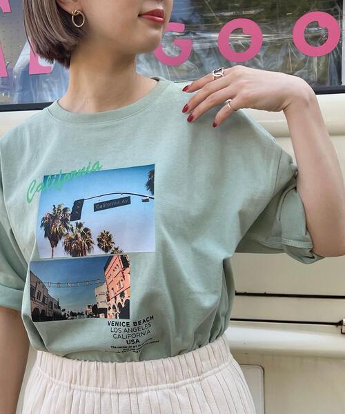カリフォルニアビーチフォトプリントtシャツ レディース Women Coen コーエン 公式ファッション通販