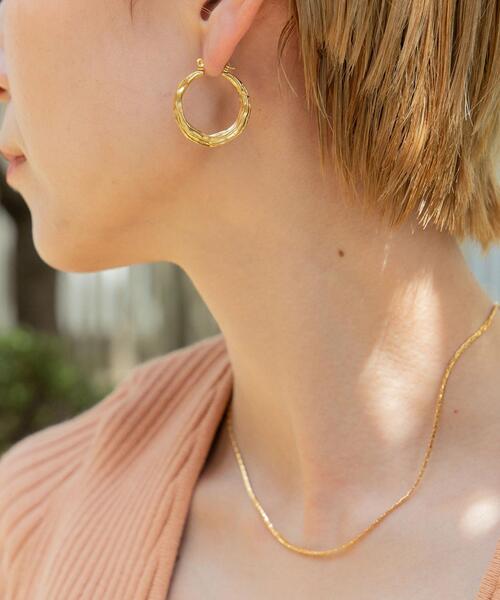 BEAUTY&YOUTH UNITED ARROWS(ビューティーアンドユースユナイテッドアローズ)の「<by Preek(バイプリーク)>ROPE HOOP ピアス(ピアス(両耳用)・レディース・ゴールド・FREE)」の5枚目の写真