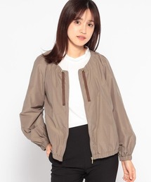 ノーカラータイプライターブルゾン