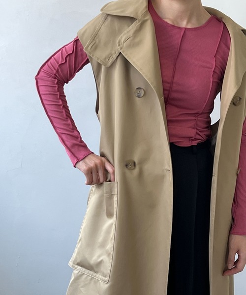 chuclla（チュクラ）の「ステッチメロー カットソーロンT chw22s142（Tシャツ/カットソー・レディース・ライトブルー/レッド・FREE）」の20枚目の写真