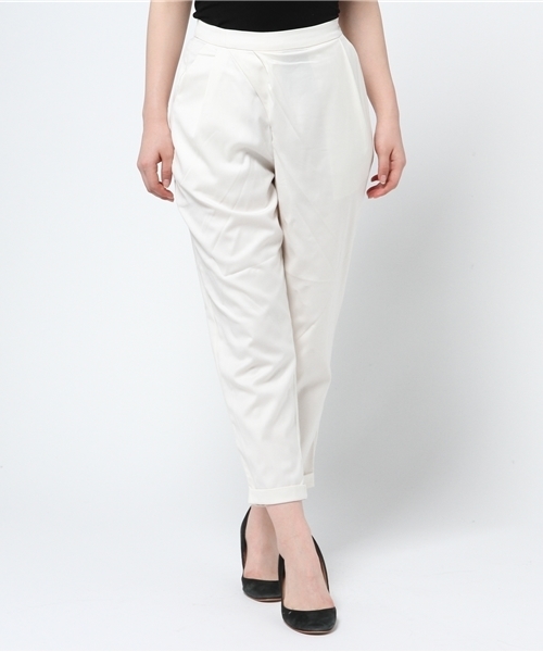 DISCOAT（ディスコート）の「【Discoat】タック入テーパードパンツ（その他パンツ・レディース・グレー/オフホワイト・LARGE/MEDIUM）」の2枚目の写真