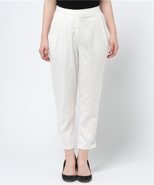 DISCOAT（ディスコート）の「【Discoat】タック入テーパードパンツ（その他パンツ・レディース・グレー/オフホワイト・LARGE/MEDIUM）」の3枚目の写真