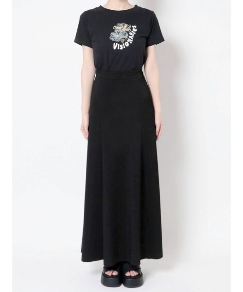 EMODA(エモダ)の「ソフトマキシスリットスカート(スカート・レディース・ブラック/ブラウン/アイボリー・FREE)」の8枚目の写真