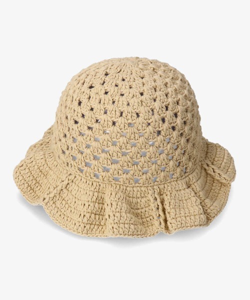 kaorinomori（カオリノモリ）の「カオリノモリ　フィーハット（ハット・レディース・ベージュ/ブラウン/イエロー/ブルー/ホワイト・FREE）」の6枚目の写真