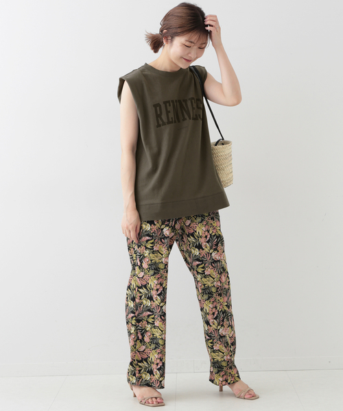 SLOBE IENA（スローブイエナ）の「RENNES ミニ裏毛ノースリーブプルオーバー（Tシャツ/カットソー・レディース・ナチュラル/グレー/グレー系その他・FREE）」の6枚目の写真