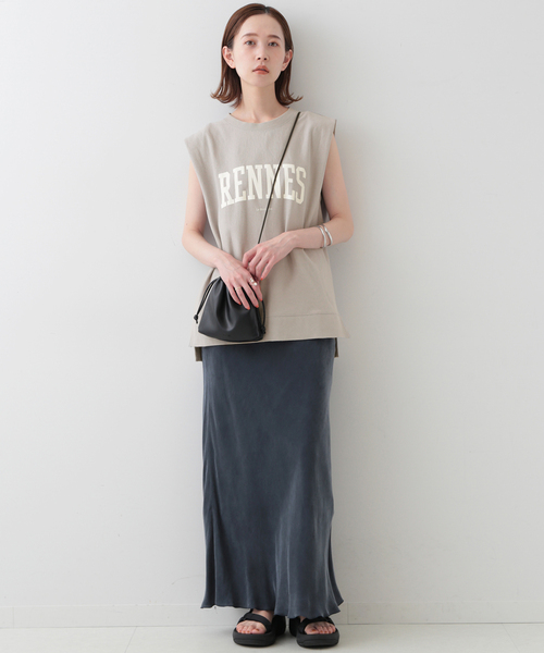 【美品】 スローブイエナ ミニ裏毛ハーフスリーブプルオーバー 近年モデル SLOBE IENA（スローブイエナ）の「ラメ裏毛ハーフスリーブプル