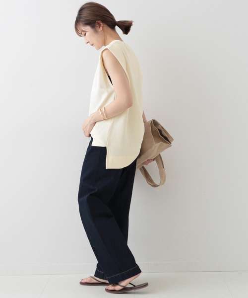 SLOBE IENA（スローブイエナ）の「RENNES ミニ裏毛ノースリーブ