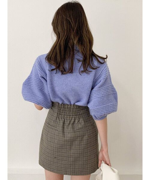 dazzlin（ダズリン）の「ボリュームスリーブハーフニット（ニット/セーター・レディース・レッド/オフホワイト/ピンク/ブルー/その他1・FREE）」の18枚目の写真