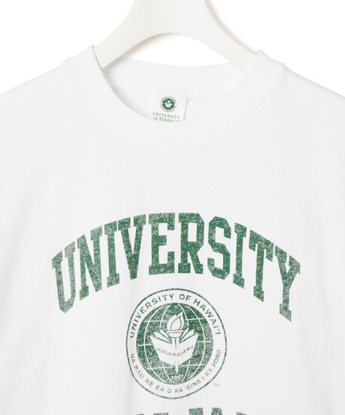 ADAM ET ROPE'（アダムエロペ）の「【GOOD ROCK SPEED】COLLEGE Tee HAWAII（Tシャツ/カットソー・レディース・ダークグリーン/ホワイト・FREE）」の12枚目の写真