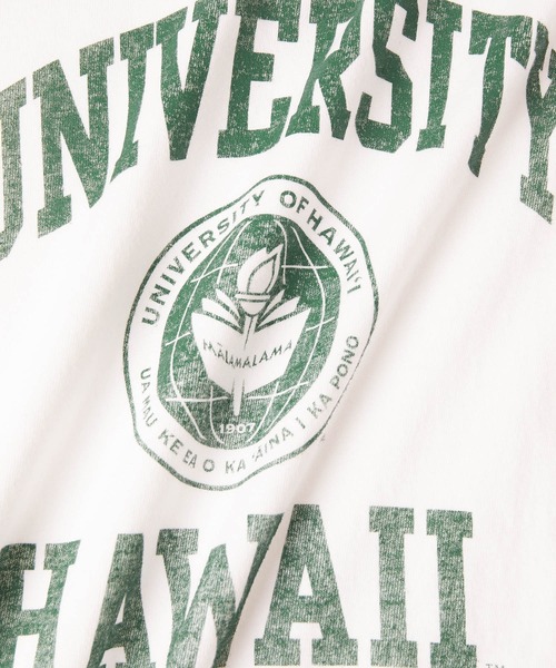ADAM ET ROPE'（アダムエロペ）の「【GOOD ROCK SPEED】COLLEGE Tee HAWAII（Tシャツ/カットソー・レディース・ダークグリーン/ホワイト・FREE）」の10枚目の写真