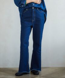 le.coeur blanc | ラウンドヘムデニムフレアパンツ(デニムパンツ)