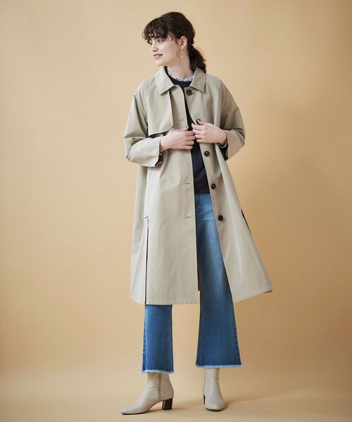 le.coeur blanc（ルクールブラン）の「ラウンドヘムデニムフレアパンツ（デニムパンツ・レディース・ネイビー/ブルー・38/36）」の21枚目の写真