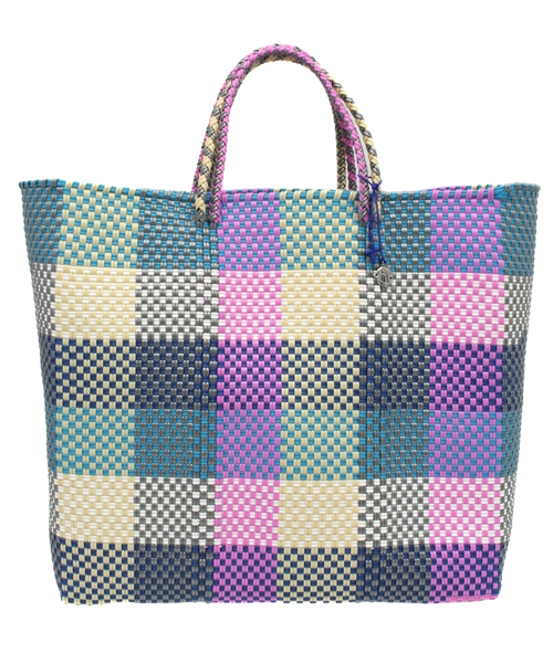 BEAMS BOY（ビームスボーイ）の「OJO DE MEX / CAGO TOTE（トートバッグ・レディース・ピンク/ネイビー・ONE SIZE）」の4枚目の写真