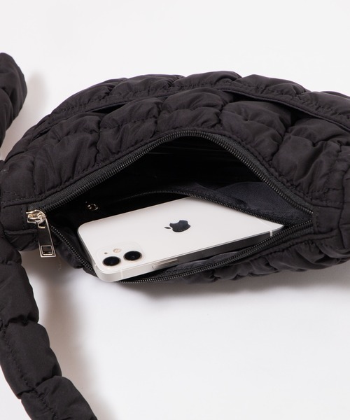 WEGO（ウィゴー）の「WEGO/キルティングミニショルダーバッグ（ショルダーバッグ・レディース・ホワイト/ブラック/ベージュ/ライトパープル・FREE）」の14枚目の写真