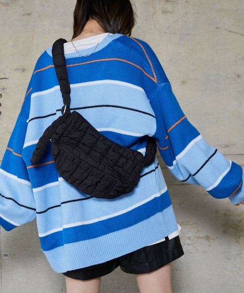 WEGO（ウィゴー）の「WEGO/キルティングミニショルダーバッグ（ショルダーバッグ・レディース・ホワイト/ブラック/ベージュ/ライトパープル・FREE）」の8枚目の写真