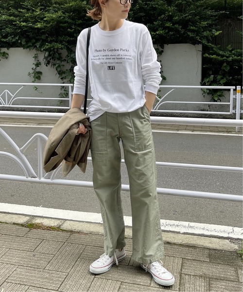 GOOD ROCK SPEED（グッドロックスピード）の「【GOOD ROCK SPEED /グッドロックスピード】LIFE ロングスリーブTシャツ（Tシャツ/カットソー・レディース・ホワイト/ホワイト系その他・FREE/MEDIUM）」の9枚目の写真