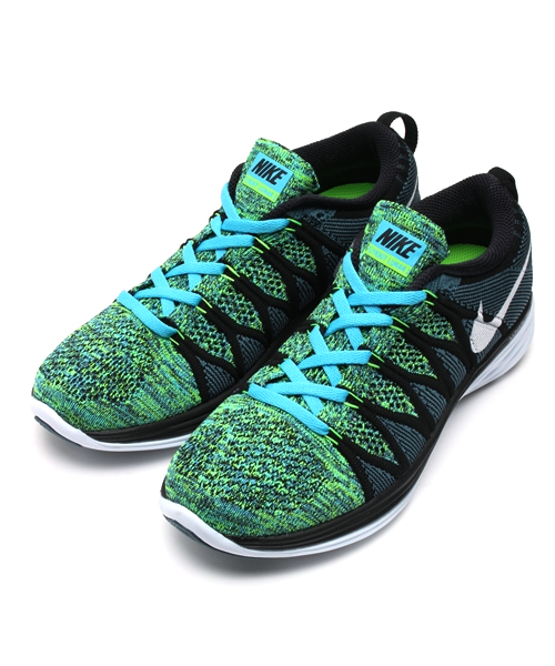 EN ROUTE（アンルート）の「NIKE FLYKNIT LUNAR 2●（スニーカー・レディース・オレンジ/ロイヤルブルー/ピンク・24.5cm/23cm/25.5cm/25cm/23.5cm/24cm）」の2枚目の写真