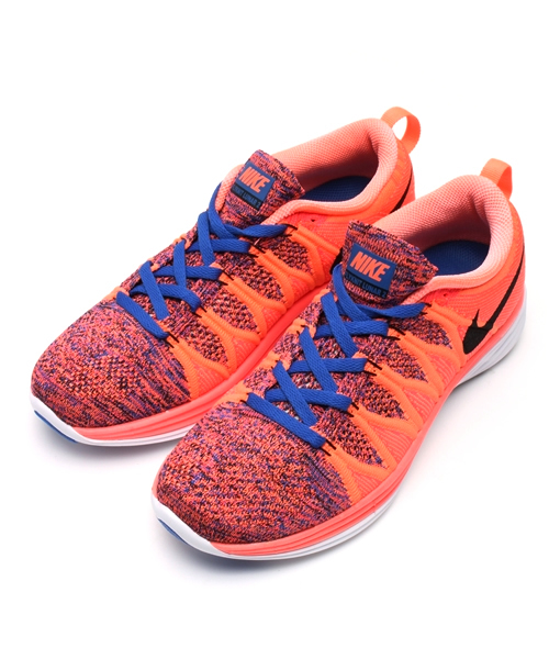 EN ROUTE（アンルート）の「NIKE FLYKNIT LUNAR 2●（スニーカー・レディース・オレンジ/ロイヤルブルー/ピンク・24.5cm/23cm/25.5cm/25cm/23.5cm/24cm）」の3枚目の写真