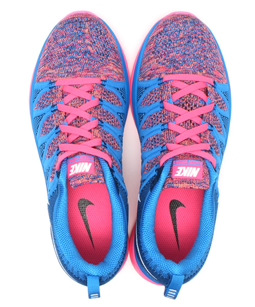 EN ROUTE（アンルート）の「NIKE FLYKNIT LUNAR 2●（スニーカー・レディース・オレンジ/ロイヤルブルー/ピンク・24.5cm/23cm/25.5cm/25cm/23.5cm/24cm）」の6枚目の写真