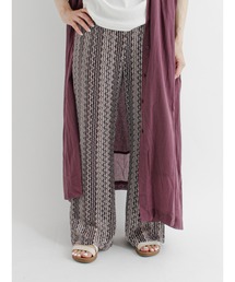 Samansa Mos2 blue | マルチストライプニットパンツ(その他パンツ)