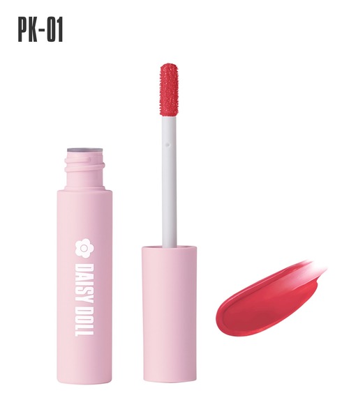 MARY QUANT(マリークワント)の「デイジードール ウォータリー リップ ティント(口紅/リップティント/グロス・レディース・R-01 ピュアレッド/R-02 テラコッタレッド/PK-01 チェリーピンク/O-01 ピーチコーラル/P-01 スイートモーブ/BR-01 オレンジブラウン/PK-02 ストロベリーピンク・FREE)」の4枚目の写真