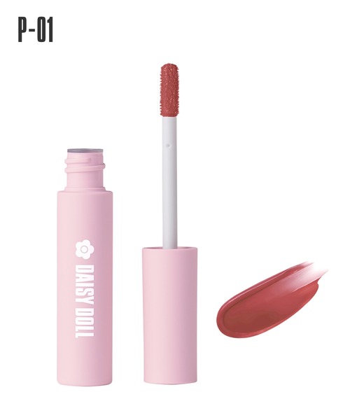 MARY QUANT(マリークワント)の「デイジードール ウォータリー リップ ティント(口紅/リップティント/グロス・レディース・R-01 ピュアレッド/R-02 テラコッタレッド/PK-01 チェリーピンク/O-01 ピーチコーラル/P-01 スイートモーブ/BR-01 オレンジブラウン/PK-02 ストロベリーピンク・FREE)」の3枚目の写真