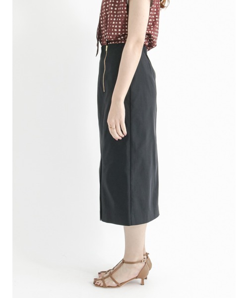 Te chichi（テチチ）の「ラップ風ジップタイトスカート（スカート・レディース・ブラック/ブラウン/イエロー・SMALL/MEDIUM）」の7枚目の写真