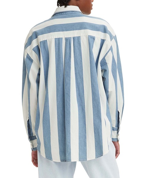 Levi's（リーバイス）の「Levi's/リーバイス SILVERTAB ルーズフィット シャツ インディゴ PATTERN（シャツ/ブラウス・レディース・マルチ・M/XS/S）」の7枚目の写真