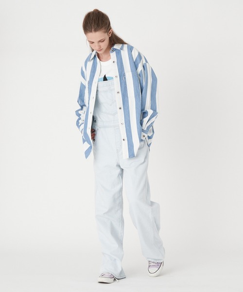 Levi's（リーバイス）の「Levi's/リーバイス SILVERTAB ルーズフィット シャツ インディゴ PATTERN（シャツ/ブラウス・レディース・マルチ・M/XS/S）」の20枚目の写真