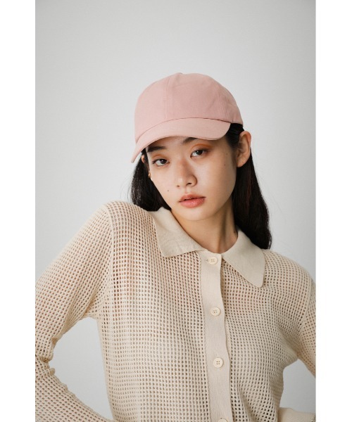 AZUL by moussy（アズールバイマウジー）の「BASIC TWILL CAP/ベーシックツイルキャップ（キャップ・レディース・ライトブラウン/ブラック/ピンク・FREE）」の7枚目の写真