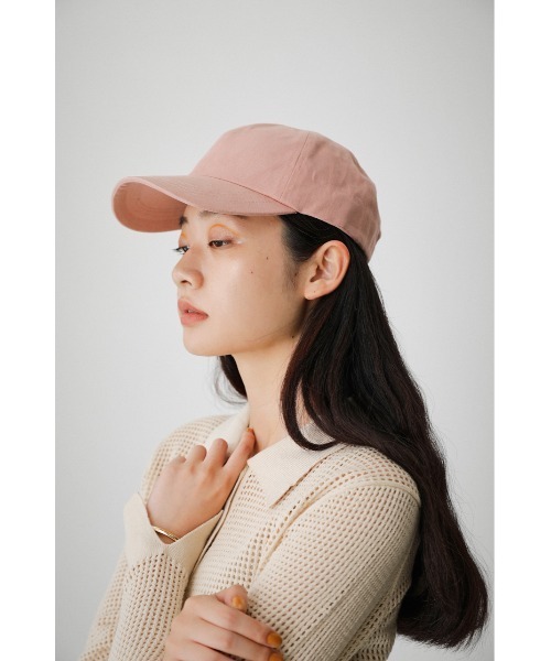 AZUL by moussy（アズールバイマウジー）の「BASIC TWILL CAP/ベーシックツイルキャップ（キャップ・レディース・ライトブラウン/ブラック/ピンク・FREE）」の8枚目の写真