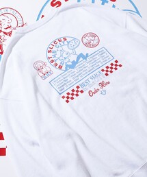 FREAK'S STORE（フリークスストア）の「WEB限定 別注 ビッグシルエット BEST SLICE in the CITY バックプリント クルーネックスウェット/Pizza/ワンポイント刺繍（スウェット・メンズ）」