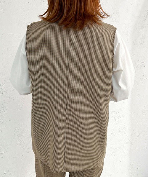 セール】チェックジレ【SETUP着用可能】【ZOZOTOWN限定アイテム