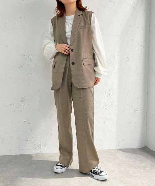 セール】チェックジレ【SETUP着用可能】【ZOZOTOWN限定アイテム