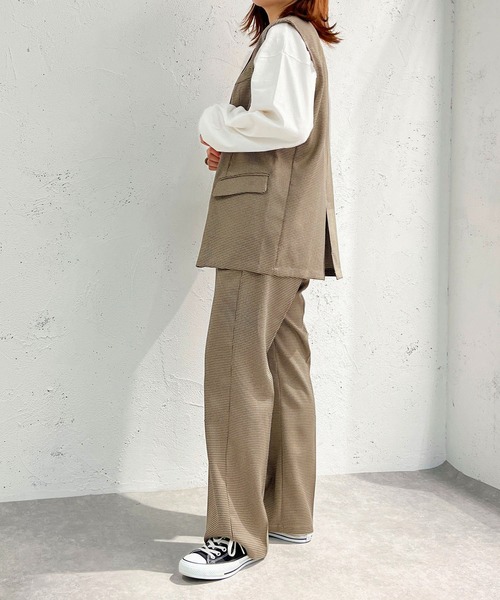 セール】チェックジレ【SETUP着用可能】【ZOZOTOWN限定アイテム  