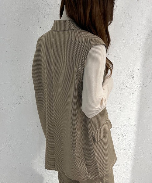 セール】チェックジレ【SETUP着用可能】【ZOZOTOWN限定アイテム