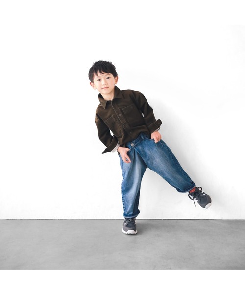 L.COPECK(エルコペック)の「スーペリアデニムラップパンツ(デニムパンツ・キッズ・ネイビー/ブルー・120cm/130cm/110cm/100cm/140cm/90cm)」の12枚目の写真