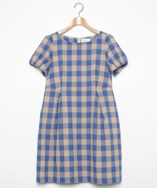 セール ブランド古着 チェック柄半袖ワンピース ワンピース Bon Mercerie ボンメルスリー のファッション通販 Zozoused