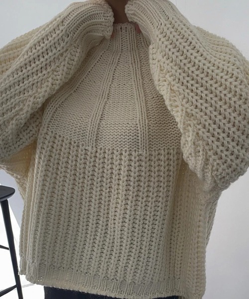 WILLFULLY(ウィルフリー)の「radiation line angle knit(ニット/セーター・レディース・ベージュ/アイボリー・FREE)」の19枚目の写真