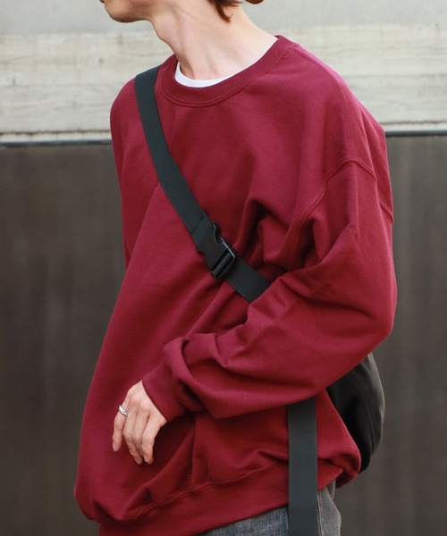 GILDAN（ギルダン）の「GILDAN/ギルダン USAオーバーサイズ ロングスリーブプルオーバークルーネックスウェット  無地トレーナー 裏起毛 ユニセックス（スウェット・メンズ・ホワイト/レッド/グレー/ブラック/ネイビー/ライトブルー/オリーブ/サンドベージュ/グリーン/パープル/マルーン/ライトピンク/チャコール/ロイヤルブルー/オレンジ/インディゴブルー/ライム/ゴールド/ダークブラウン/アッシュグレー・L/XL/2XL/S/M）」の18枚目の写真