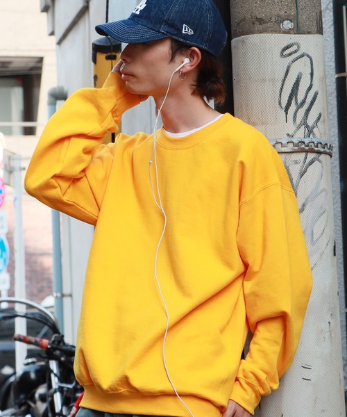 GILDAN（ギルダン）の「GILDAN/ギルダン USAオーバーサイズ ロングスリーブプルオーバークルーネックスウェット  無地トレーナー 裏起毛 ユニセックス（スウェット・メンズ・ホワイト/レッド/グレー/ブラック/ネイビー/ライトブルー/オリーブ/サンドベージュ/グリーン/パープル/マルーン/ライトピンク/チャコール/ロイヤルブルー/オレンジ/インディゴブルー/ライム/ゴールド/ダークブラウン/アッシュグレー・L/XL/2XL/S/M）」の20枚目の写真