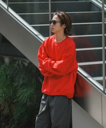 GILDAN（ギルダン）の「GILDAN ギルダン USAオーバーサイズ ロングスリーブプルオーバークルーネックスウェット 無地トレーナー ユニセックス 2026年春夏（スウェット）」