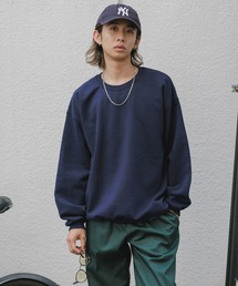 GILDAN（ギルダン）の「GILDAN ギルダン USAオーバーサイズ ロングスリーブプルオーバークルーネックスウェット 無地トレーナー ユニセックス 2026年春夏（スウェット）」