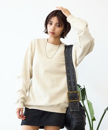 GILDAN（ギルダン）の「GILDAN ギルダン USAオーバーサイズ ロングスリーブプルオーバークルーネックスウェット 無地トレーナー ユニセックス 2026年春夏（スウェット）」