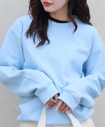 GILDAN（ギルダン）の「GILDAN ギルダン USAオーバーサイズ ロングスリーブプルオーバークルーネックスウェット 無地トレーナー ユニセックス 2026年春夏（スウェット）」